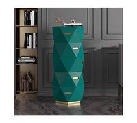 NZVCQVPU Luxury 5-Drawer Chest of Drawers - Elegant Wooden Storage Cabinet for Bedroom & Living Room - Stylish Decorative Chest in White Finish