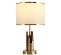 NZVCQVPU Modern Industrial Table Lamp - Minimalist White Fabric Drum Shade Perfect for Living Room Bedroom Home Office & Entryway Ideal for Family Reading & Nightstand Decor