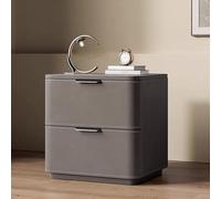 NZVCQVPU Modern Minimalist Solid Wood Bedside Table with Storage Drawers - Stylish White & Orange Nightstand Wooden Chest of Drawers Functional Side Table for Bedroom Storage