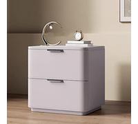 NZVCQVPU Modern Minimalist Solid Wood Bedside Table with Storage Drawers - Stylish White & Orange Nightstand Wooden Chest of Drawers Functional Side Table for Bedroom Storage