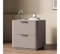 NZVCQVPU Modern Minimalist Solid Wood Bedside Table with Storage Drawers - Stylish White & Orange Nightstand Wooden Chest of Drawers Functional Side Table for Bedroom Storage