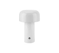 NZVCQVPU Modern Mushroom Cordless Dimmable Table Lamp for Living Room Bedroom Bar Dining - Rechargeable and Touch Control, White
