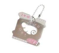 NZVCQVPU Multifauntaler Keyring Charm Music Note Pendant Sac Pendre Collier Maglier Accessoire Texture acrylique pour Musique Unique Nothing Wings