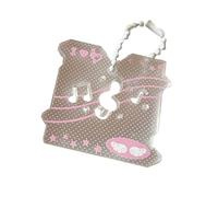 NZVCQVPU Multifauntaler Keyring Charm Music Note Pendant Sac Pendre Collier Maglier Accessoire Texture acrylique pour Musique Unique Nothing Wings