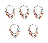 NZVCQVPU NECLESES R AFRICANE PÉDIR BOHÉMIEN COCONUTES COLORFURS S POUR FEMMES COCON BOCHE BOIS