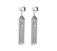 NZVCQVPU Plugs Gauges, Gages Gages en acier inoxydable 2pcs Gauges pour femmes Star et Chain Pendant Design Birthday
