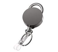 NZVCQVPU Porte-badge rétractable porte-badge lourds enroulé avec clip de trousseau pour carabiner pour le travail de la carte clés