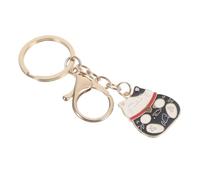 NZVCQVPU Porte-clés style chat Maneki Neko noir - Accessoire pour sac à dos - Accessoire pour femme