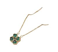NZVCQVPU Pour femme, collier rétro Lucky Four 4 cœurs