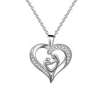 NZVCQVPU Pour les femmes, 925 Zirconia Double cadeau pour l'anniversaire d'anniversaire