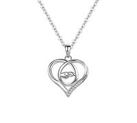NZVCQVPU Pour les femmes, Colliers 925 Zirconie main dans la main pour Maman Wife Rolo Chain
