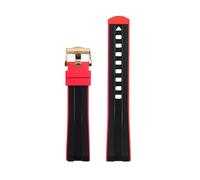 NZVCQVPU Pour l'univers Omega 300 007 EXINE CURVE FLUOR FLUOR SILICONE WATCHBAND 20 mm STRAP SOFT STRAP MEN Remplacement