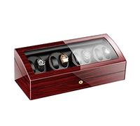 NZVCQVPU Remontoir automatique pour montres 8 + 9 montres - Boîte de rangement souple et flexible - Moteur silencieux - Peinture piano - Extérieur - Remontoir C