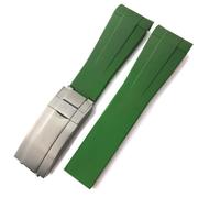 NZVCQVPU Rubber Silicone Watchband 20mm 21mm For Submariner GMT Daytona Explorer Green Watch Strap