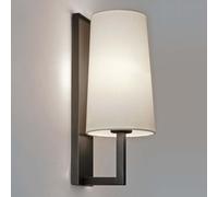 NZVCQVPU Salle Sconce E27 lampe métallique ronde intérieure avec ombre de tissu lumière de nuit industrielle moderne minimaliste