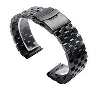 NZVCQVPU Sangle de montre 22/20 / 24 mm Solide à liaison en acier inoxydable Classe de sécurité Bracelet Remplacement du bracelet