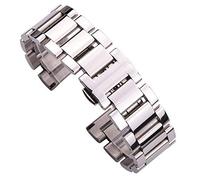 NZVCQVPU Sangle de montre 316L Band de montre en acier inoxydable 18 mm 20 mm 22 mm femmes Fashion Fashion Silver Polished Watchband Strap Accessoires de montre
