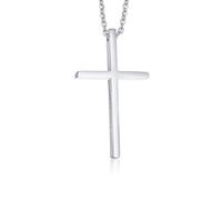 NZVCQVPU Ses colliers et siens pour les couples, collier assorti pour les couples en acier inoxydable en argent croix