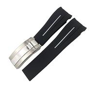 NZVCQVPU Strap 20mm 21mm Fit DEEPSEA Sea-Dweller Submariner Waterproof Sports Silicone Watch Strap