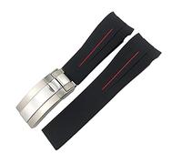 NZVCQVPU Strap 20mm 21mm Fit DEEPSEA Sea-Dweller Submariner Waterproof Sports Silicone Watch Strap