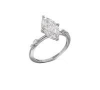NZVCQVPU Style classique à quatre griffes assorties à l'anneau de zircon bijoux de bague de luxe cadeau d'anniversaire de la Saint-Valentin, 6.0, Standard, Standard
