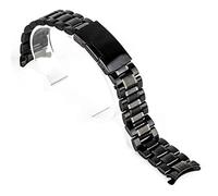 NZVCQVPU watch strap 18/20/22/24mm curved end watch band unisex stainless steel metal wristwatch strap double fold deployment clasp bracelet ##11