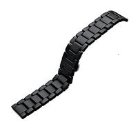 NZVCQVPU Watchband Watch Smart en céramique STRAPE STRAPE SANDBLAST CONTRÉ STRAPE Céramique Bracelet 22 mm (Couleur: Brancs Bright, Taille: 18 mm)