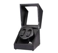 NZVCQVPU Wickler Double remontoir pour 2 montres Rotation 4 modes TPD Boîtier mécanique auto-enroulant résistant à la poussière Boîtier de montre rotatif avec moteur silencieux pour hommes et femmes