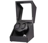NZVCQVPU Wickler Double remontoir pour 2 montres Rotation 4 modes TPD Boîtier mécanique auto-enroulant résistant à la poussière Boîtier de montre rotatif avec moteur silencieux pour hommes et femmes