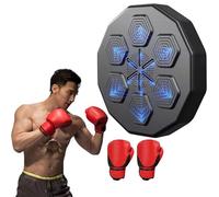 NZVZGKTNTW Cible Murale Électronique D'entraînement De Boxe avec Musique, 6 Lumières Et Connexion Bluetooth, Machine D'entraînement en Salle, Testeur De Force De Frappe De Boxe