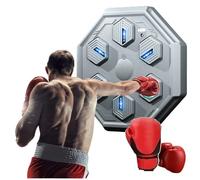NZVZGKTNTW Machine De Boxe Électronique, Jeu De Combat avec Entraîneur De Musique Mural avec Gants, Connexion Bluetooth, Testeur De Force De Frappe, Équipement D'entraînement De Boxe