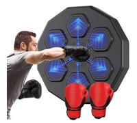NZVZGKTNTW Machine De Boxe Murale, Testeur De Force Électronique avec Musique, Vitesse De Réaction Œil-Main Et Équipement De Boxe De Coordination