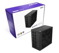 NZXT C1200 Gold ATX 3.1 - Alimentation PC Gaming entièrement modulaire à Faible Bruit - 1200 Watts - 80 Plus Gold - Connecteur 12V-2x6 - Mode zéro Ventilateur - Condensateurs 100% Japonais - Noir
