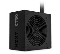 NZXT C750 Bronze - Alimentation 750 W - PA-7B2BB-EU - Certifiée 80 Plus Bronze - Conception Non modulaire - Ventilateur à palier hydrodynamique 120 mm - Garantie 3 Ans - Noir (2023)