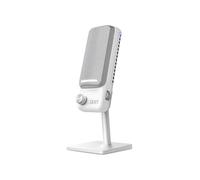 NZXT Capsule Elite : Microphone à condensateur USB Haut de Gamme pour Les Jeux, Le Streaming, Les podcasts et l'enregistrement - Son de qualité Studio - Design Multipositions - Logiciel DTS - Blanc