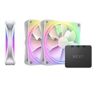 Ventilateur RGB 120 mm - NZXT - F120 RGB Duo - Pack de 3 - Vitesse ajustable PWM - Éclairage LED 20 RGB