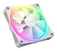NZXT Ventilateur PC F120 RGB Duo RF-D12SF-W1 – 120 mm, 20 LED configurables, PWM, Blanc