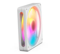 NZXT F120 RGB Ventilateur - Ventilateur de boîtier PC PWM 120 mm - Éclairage RGB éclatant 8 LED - Palier à fluide dynamique - Compatible NZXT CAM - Blanc