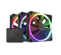 NZXT Ventilateur RGB F120 RF-R12TF-B1 – 120 mm, Pack triple, Contrôleur inclus, Noir