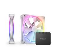 NZXT F140 RGB Duo - RF-D14DF-W1 - 2 ventilateurs RGB double LED de 140 mm - 20 LED configurables individuellement - Airflow et pression statique équilibrées - Pack double - Blanc