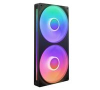 NZXT F240 RGB Core - Unité de ventilation de 240 mm avec deux ventilateurs RVB de 120 mm - Contrôle de la vitesse et de l'éclairage - Pression statique et flux d'air élevés - 8 LED aRGB - Noir