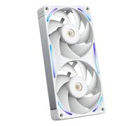 NZXT F240X Ventilateur Performance Cadre Unique - 2x 120mm PWM RGB PC - Flux & pression max - Faible bruit - Cadre & pales LCP - Palier magnétique à fluide dynamique - Blanc
