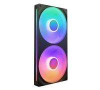 NZXT F280 RGB Core - Unité de ventilation de 280 mm avec deux ventilateurs RVB de 140 mm - Contrôle de la vitesse et de l'éclairage - Pression statique et flux d'air élevés - 8 LED aRGB - Noir