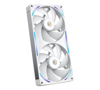 NZXT F280X Ventilateur Boitier PC 140mm Blanc (RF-U28PN-W1) - 2x140mm, 2400RPM, 41dB, 116 CFM, 5.78 mmH2O, FDB, 24 LEDs RGB, 8-Pin