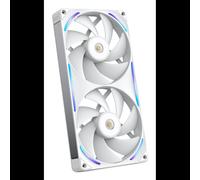 NZXT F280X Ventilateur Boitier PC 140mm Blanc (RF-U28PN-W1) - 2x140mm, 2400RPM, 41dB, 116 CFM, 5.78 mmH2O, FDB, 24 LEDs RGB, 8-Pin