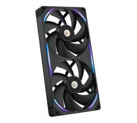 NZXT F280X Ventilateur Performance Cadre Unique - 2x 140mm PWM RGB PC - Flux & pression max - Faible bruit - Cadre & pales LCP - Palier magnétique à fluide dynamique - Noir