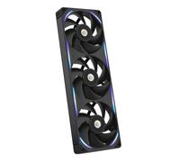 NZXT F360X Ventilateur Performance Cadre Unique - 3x 120mm PWM RGB PC - Flux & pression max - Faible bruit - Cadre & pales LCP - Palier magnétique à fluide dynamique - Noir