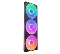 NZXT F420 RGB Core - Unité de Ventilateur à Cadre Unique de 420 mm avec 3 Ventilateurs RGB de 140 mm - Contrôle de la Vitesse et de l'éclairage - Haute Pression Statique et Flux d'air - Noir