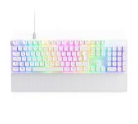 NZXT Function 2-2024 Clavier de jeu optique pleine grandeur, RVB éclairé, taux d'interrogation 8K, commutateurs optiques linéaires, actionnement réglable, remplaçable à chaud, blanc DE (QWERTZ)