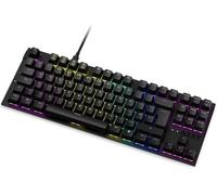 NZXT Function TKL Clavier mécanique Gamer pour PC - Éclairant - Switches RGB linéaires - Switches compatibles MX - Switches remplaçables à Chaud - Clavier Gamer Mecanique Noir DE (QWERTZ)
